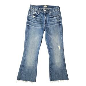 Mother The Weekender Fray Graffiti Girl Jeans Size: 25